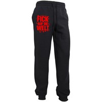 Zeige Details für FICK AUF DIE WELT - JOGGER (schwarz) Bild von FICK AUF DIE WELT - JOGGER (schwarz)