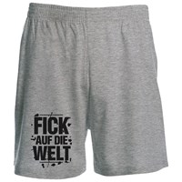 Zeige Details für FICK AUF DIE WELT - SHORT (grau) Bild von FICK AUF DIE WELT - SHORT (grau)